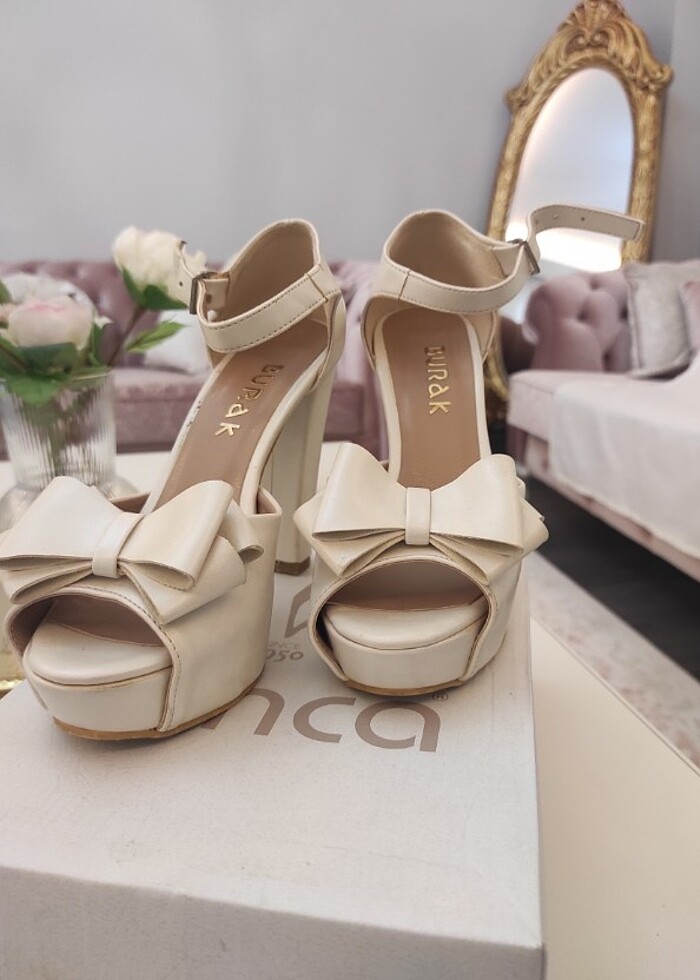 Platform gelinlik ayakkabı  - Görsel 5