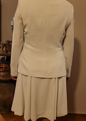 Polo Garage Düğmeli Beyaz ETEK Ceket Kadın Takım - Görsel 9