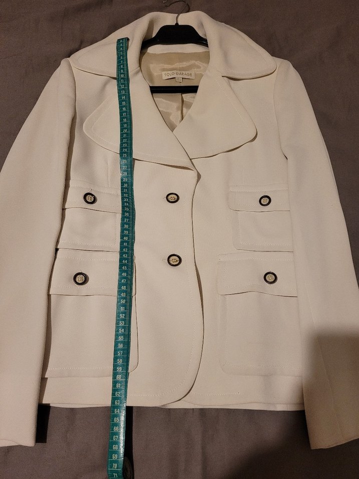 Polo Garage Düğmeli Beyaz ETEK Ceket Kadın Takım - Görsel 2