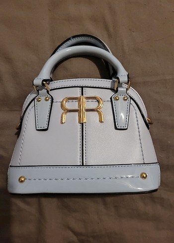 River Island Kadın Mini Patentli Mavi Çanta - Görsel 2