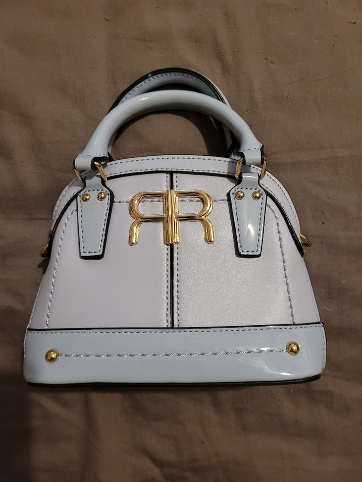 River Island Kadın Mini Patentli Mavi Çanta - Görsel 2