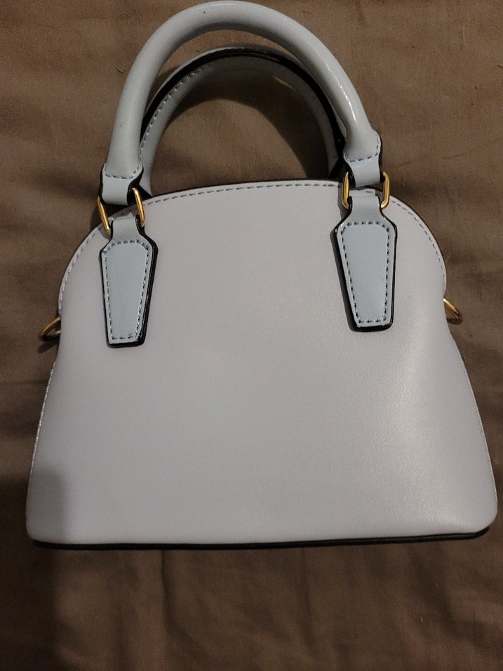 River Island Kadın Mini Patentli Mavi Çanta - Görsel 3