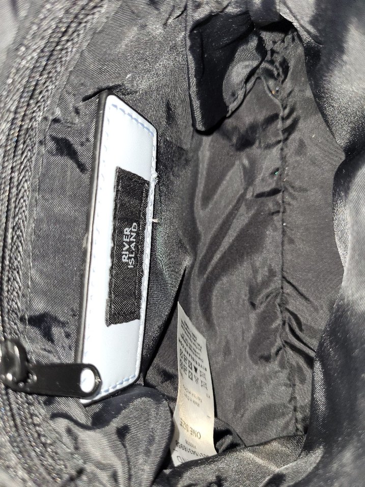 River Island Kadın Mini Patentli Mavi Çanta - Görsel 4