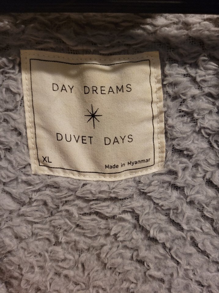 Gri M&S Midi Pamuklu Pelus Uzun Kollu Sabahlık - Görsel 4