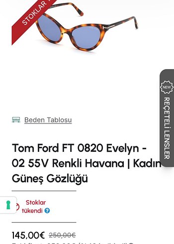 Tom Ford Retro Kadın Mavi Camli Gözlük - Görsel 7