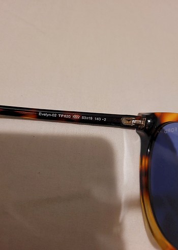 Tom Ford Retro Kadın Mavi Camli Gözlük - Görsel 5