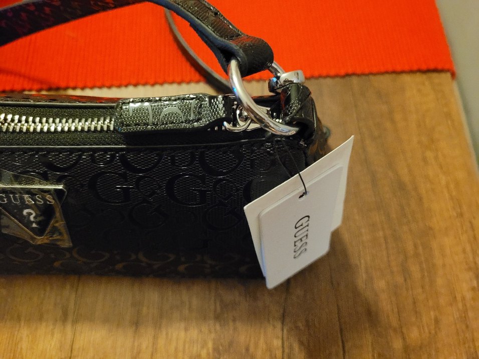 Siyah Deri Guess Çanta Orjinal - Görsel 2