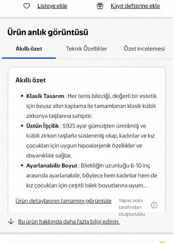 SEVGİLİLER GÜNÜ ICIN;  925 ayar gumus Tenis Bileklik - Görsel 6