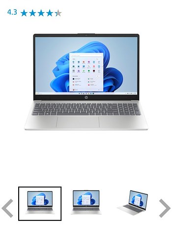 Gri HP Dizüstü Bilgisayar - Görsel 3