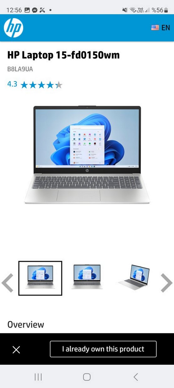 Gri HP Dizüstü Bilgisayar - Görsel 3