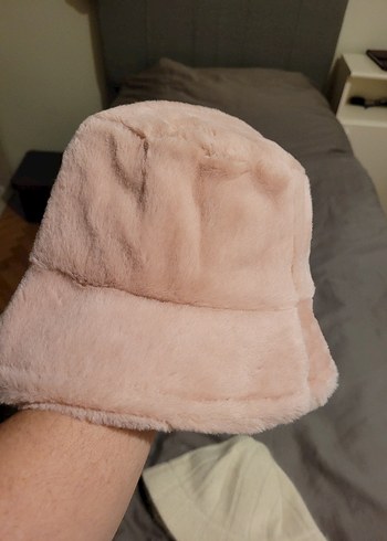 TOZ PEMBE UGG ŞAPKA - Görsel 4