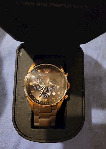 Emporio Armani AR5890 Erkek Kahverengi Kol Saati - Görsel 5