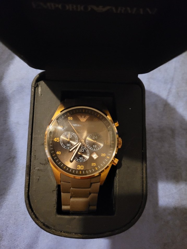 Emporio Armani AR5890 Erkek Kahverengi Kol Saati - Görsel 5