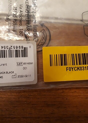 Siyah Unisex Saint Laurent Gözlük  - Görsel 7