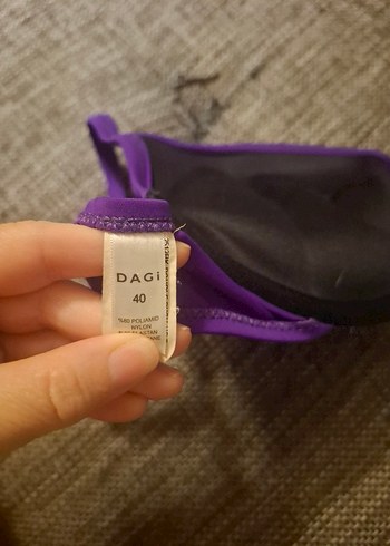 Mor Strappy Bikini Üstü - Görsel 3