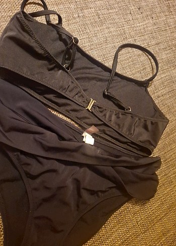 Siyah İpli Bohem Bikini Takımı - Görsel 2