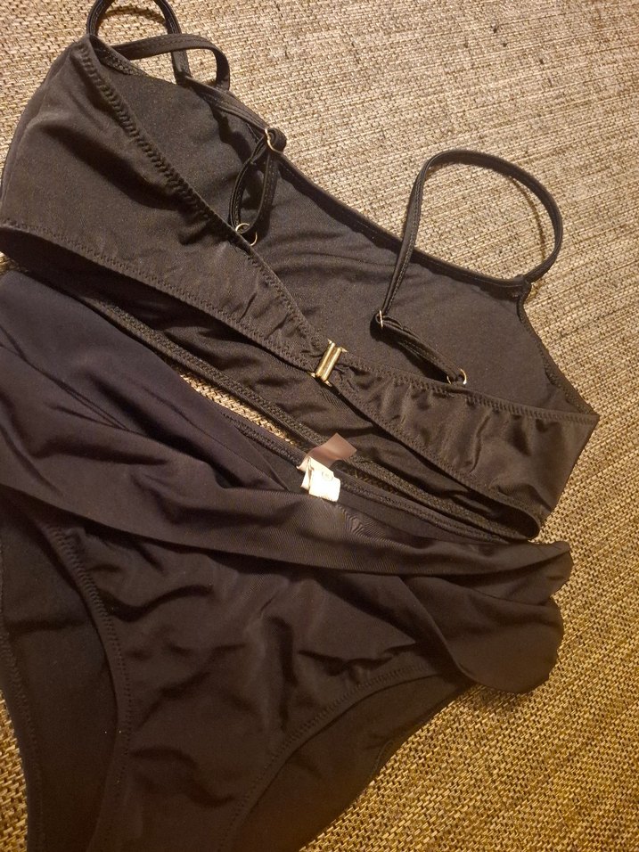 Siyah İpli Bohem Bikini Takımı - Görsel 2