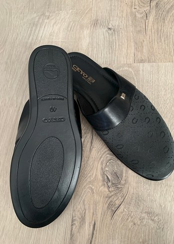 Ceyo Klasik Siyah Erkek Ev Terliği - Görsel 2