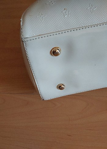 Beden ten rengi Renk Beyaz Deri Vintage Kadın Çanta