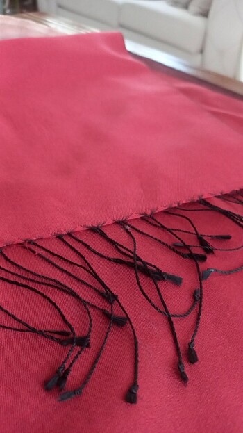 Beden bordo Renk İpekevi twill ipek şal