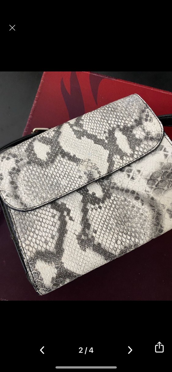 Yılan desenl çanta - Görsel 2