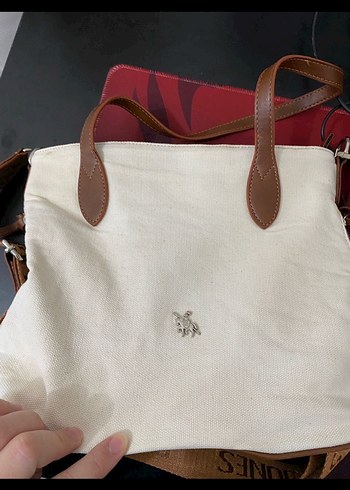 Beyaz Deri Kadın Omuz Çantası - Görsel 3