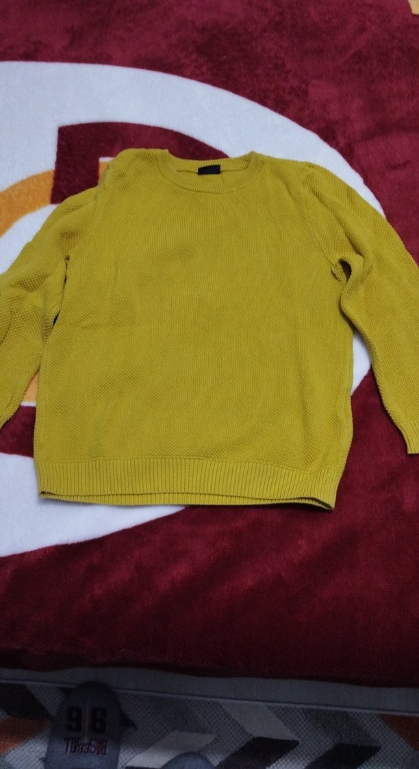 Sarı Triko erkek çocuk kazak - Görsel 3