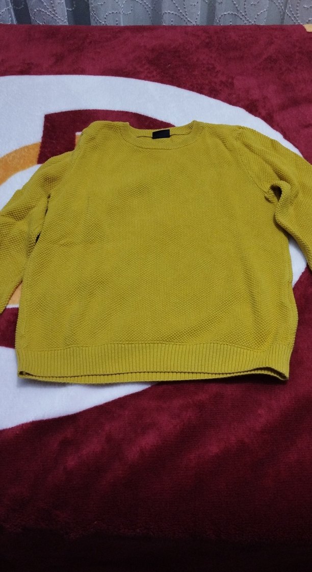 Sarı Triko erkek çocuk kazak - Görsel 2