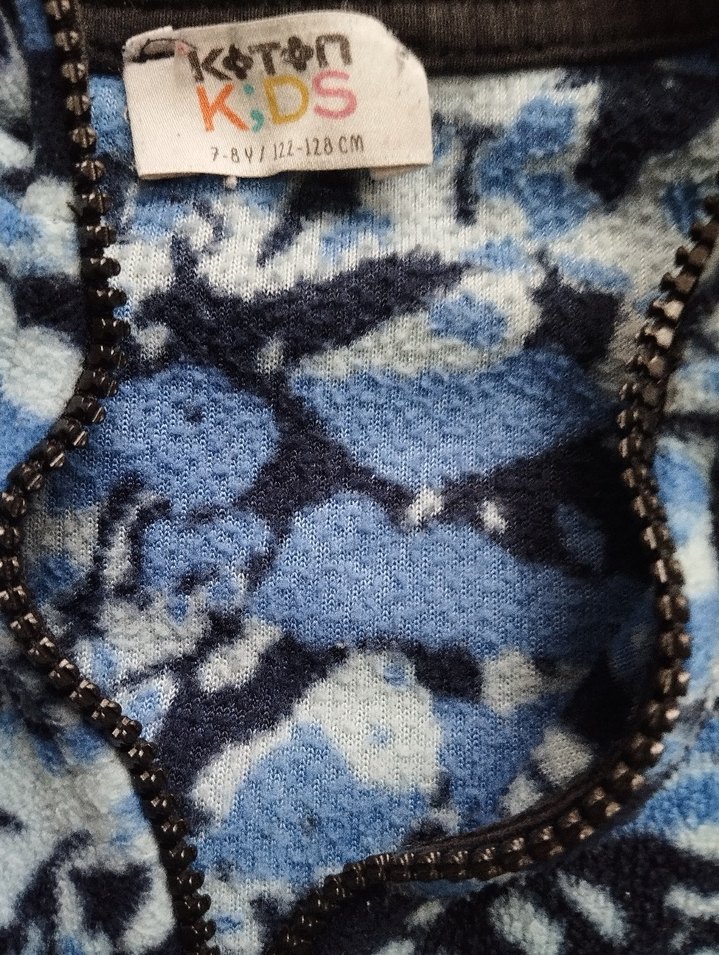 Erkek Çocuk Mavi Kamuflaj Sweatshirt - Görsel 3