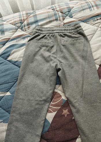 Erkek Gri Rahat Kesim Elastik Pantolon - Görsel 2