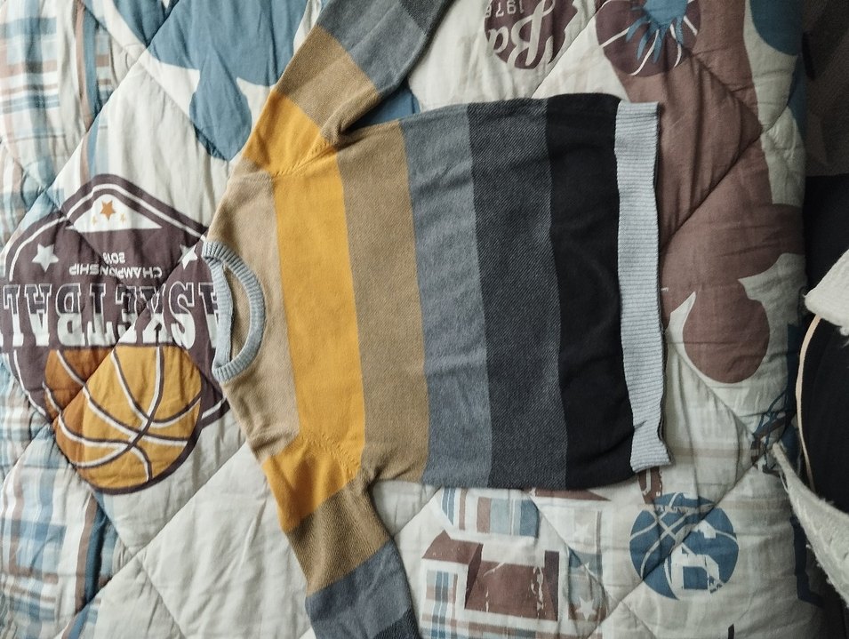 Erkek Çocuk Gri Örgü Kazak - Görsel 2