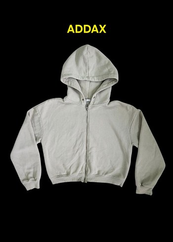 ADDAX FERMUAR KAPŞONLU SWEATSHİRT HIRKA