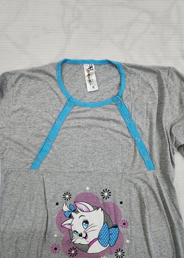 YENİ EMZİRME HAMİLE LOHUSA GECELİK PİJAMA  - Görsel 4