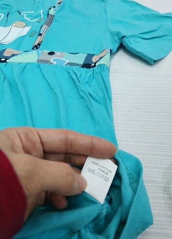 YENİ EMZİRME HAMİLE LOHUSA GECELİK PİJAMA  - Görsel 7