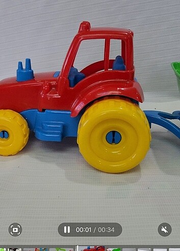 Beden Renk SIFIR 50 CM RÖMORKLU TRAKTÖR OYUNCAK