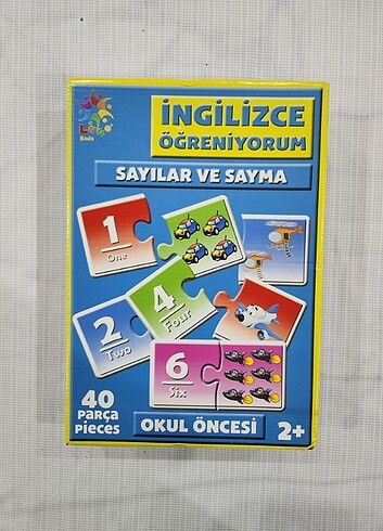 SIFIR 40 PARÇA YAPBOZ İNGİLİZCE SAYILAR