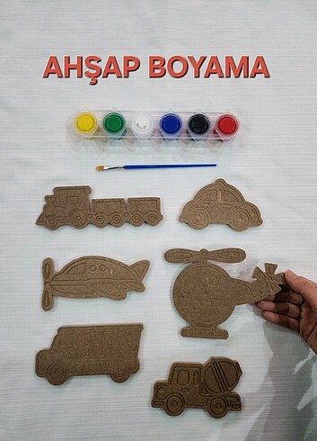 Diğer AHŞAP TAŞITLAR BOYAMA SETİ
