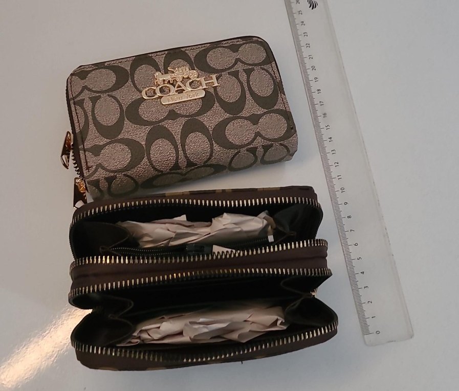 Kadın Kahverengi Deri Fermuarlı Portföy Cüzdan - Görsel 2