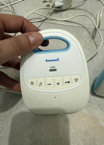 Bebek Monitörü ve Kamerası Beyaz-Gri - Görsel 2