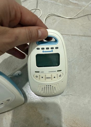 Bebek Monitörü ve Kamerası Beyaz-Gri - Görsel 3