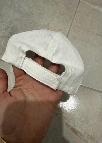 Beyaz Minimalist çocuk Şapka 52 cm - Görsel 2