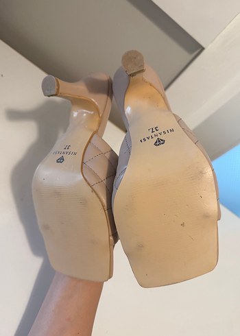 Bej Kareli Tokalı Kadın Terlik - Görsel 3