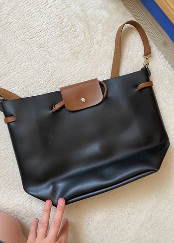 Zara Kahverengi Deri Kemerli Kadın Çapraz Çanta
