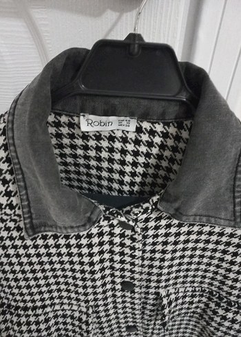 Gri Düğmeli Uzun Kollu Kadın Gömlek - Görsel 2