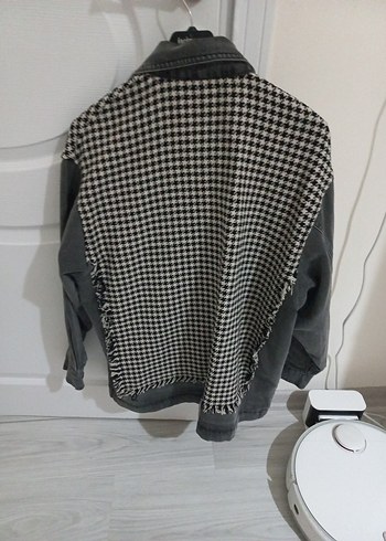 Gri Düğmeli Uzun Kollu Kadın Gömlek - Görsel 5