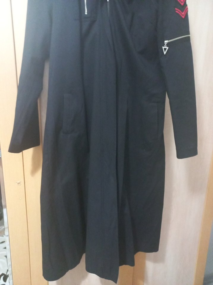 Siyah Uzun Temiz trenckot - Görsel 5