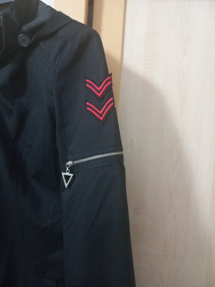 Siyah Uzun Temiz trenckot - Görsel 3