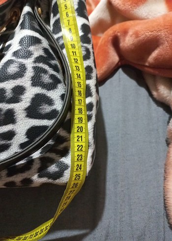 Gri Leopar Desenli yeni Kadın Omuz Çantası - Görsel 7