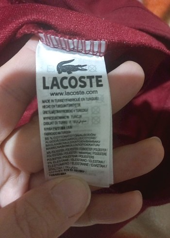 Lacoste Erkek bordoBaskılı Uzun Kollu sweat - Görsel 4