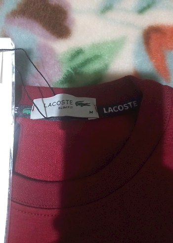 Lacoste Erkek bordoBaskılı Uzun Kollu sweat - Görsel 3